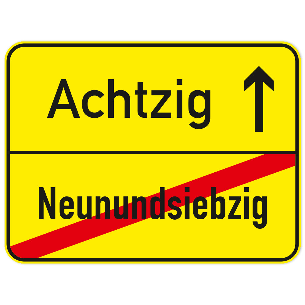 "Geburtstags-Ortstafel"